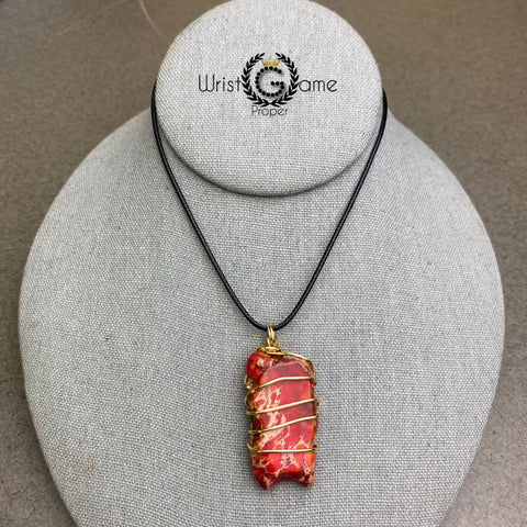 Healing Necklace_Imperial Jasper Red