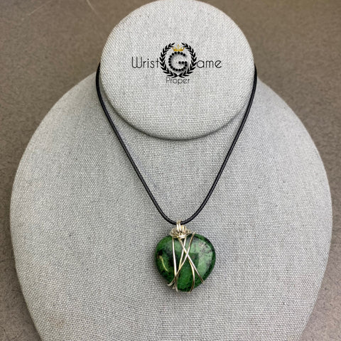 Healing Necklace Heart_Ruby Zoisite