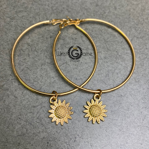 Hoop Earrings_Sunflower