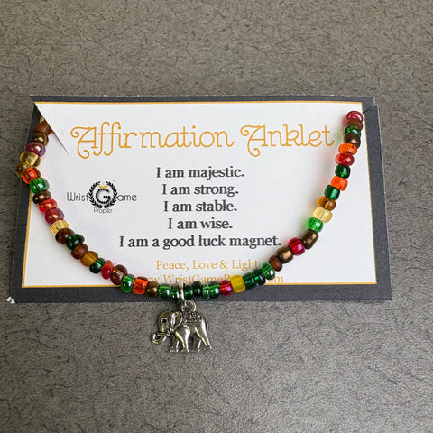 Affirmation Anklet_Lucky