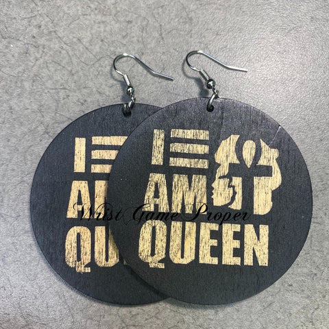 I Am Queen Earrings
