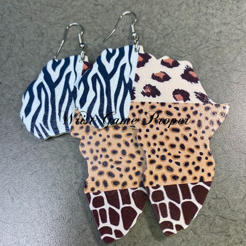 Oh African Earrings_Animal Print